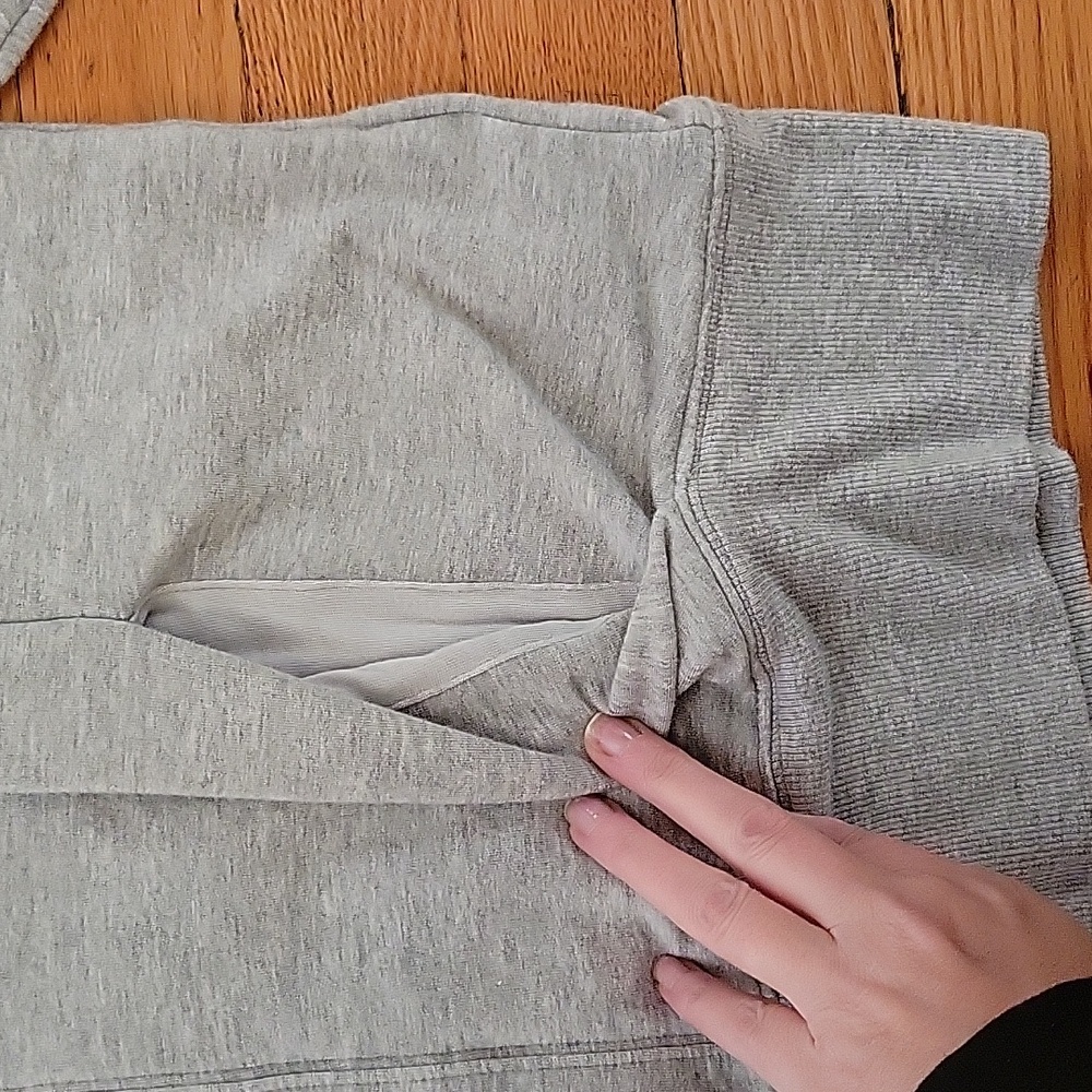 Athleta Medium Pullover Gray Sweatershirt - image 3